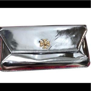Tory Burch-Kira Metallic Envelope Clutch